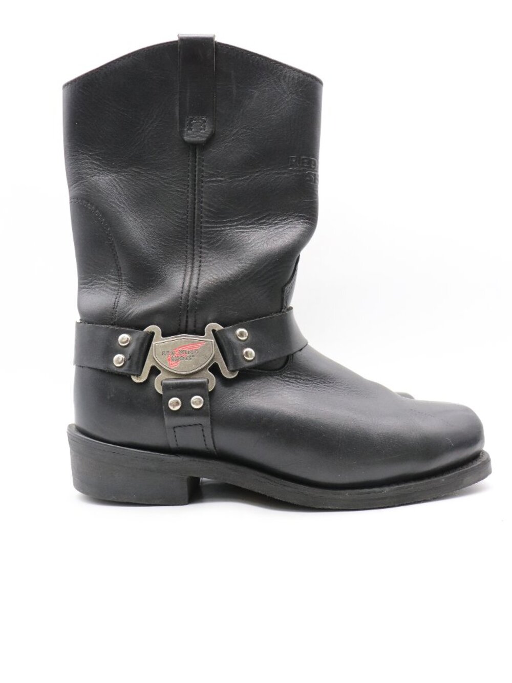 Red Wing 969 Motorcycle Harness Men’s Size 12 EE Black Leather Pull On Boots
